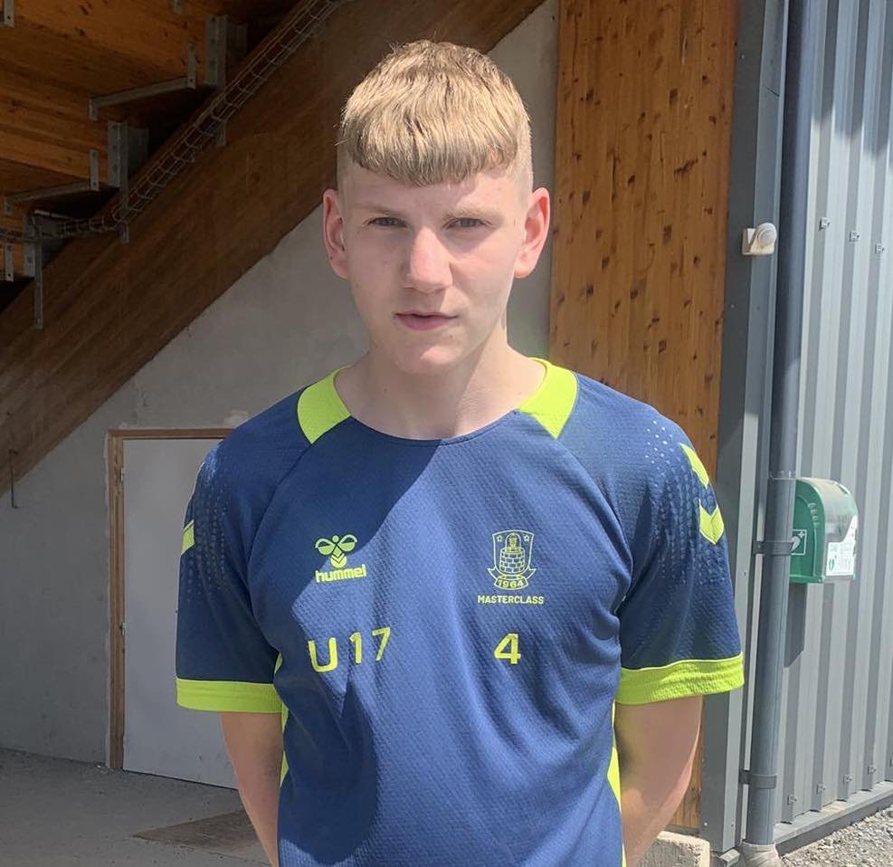 Egill Orri eftir æfingu með Bröndby.