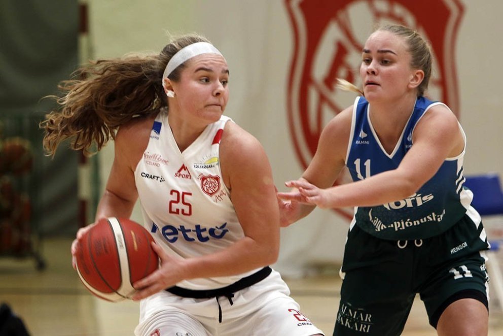 Maddie í baráttunni í Þórsbúningnum. Mynd: Sara Skaptadóttir - Akureyri.net