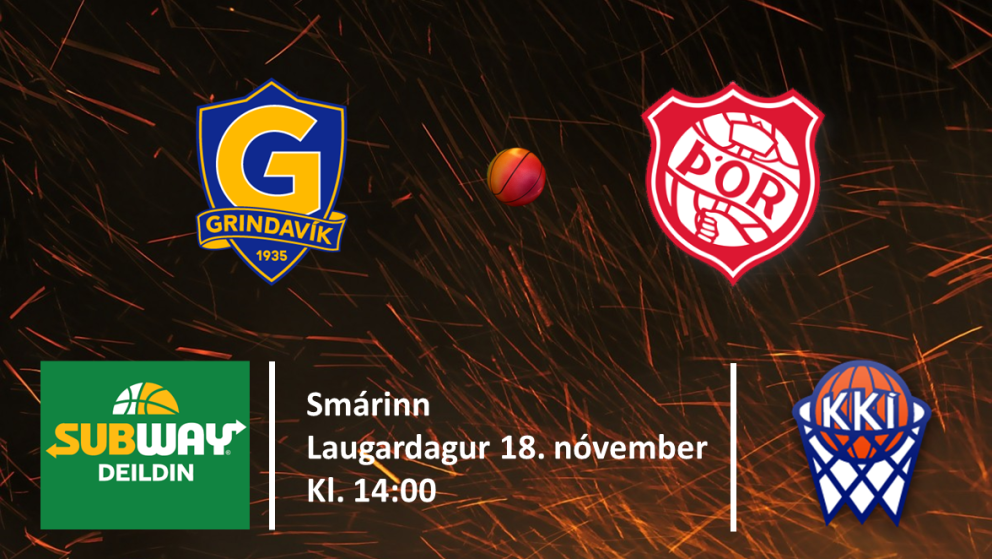 Körfubolti: Grindavík og Þór mætast í Smáranum í dag