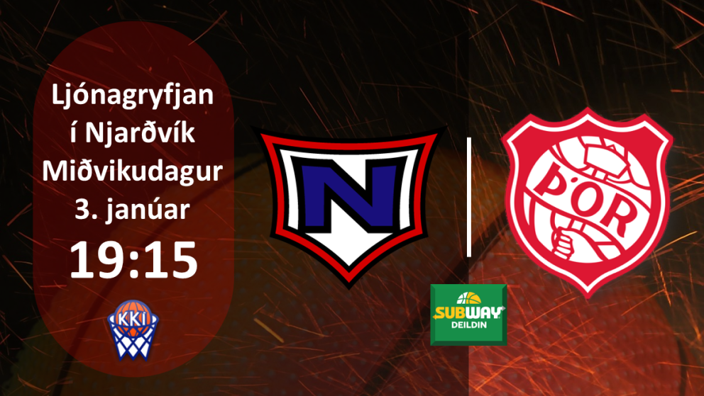Körfubolti: Útileikur í Njarðvík í kvöld