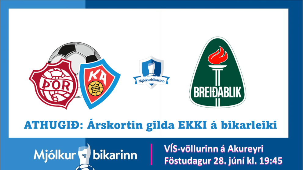 Knattspyrna: Þór/KA tekur á móti Breiðabliki í kvöld