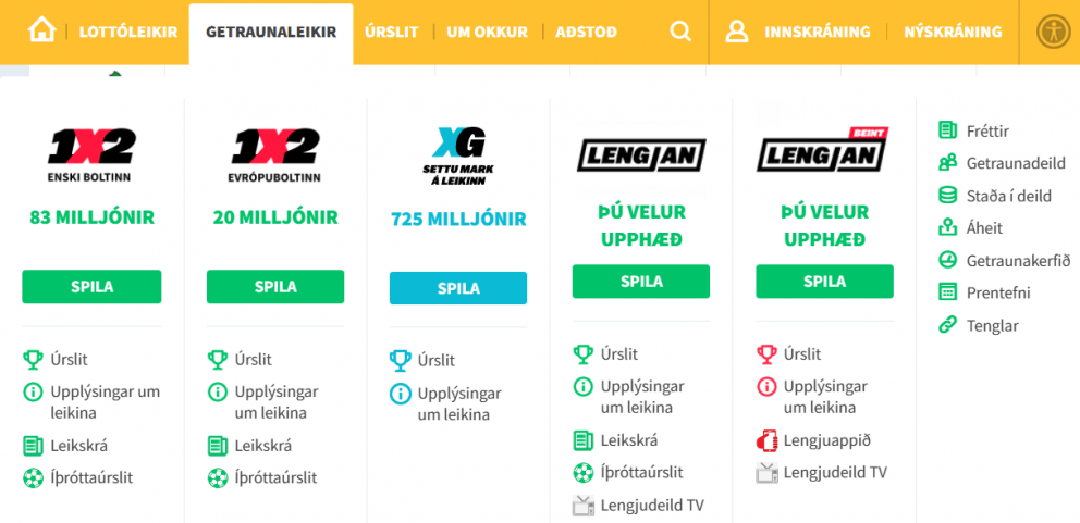 Getraunadeild 1x2 fer af stað 7. janúar