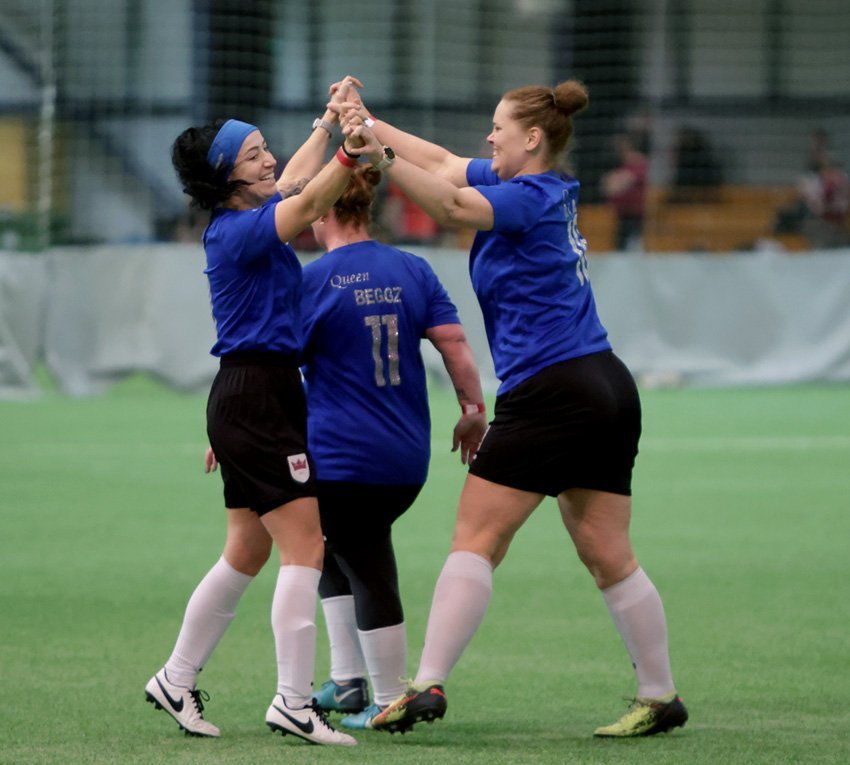 Gleðin er almennt við völd á Pollamótinu. Mynd: Skapti Hallgrímsson