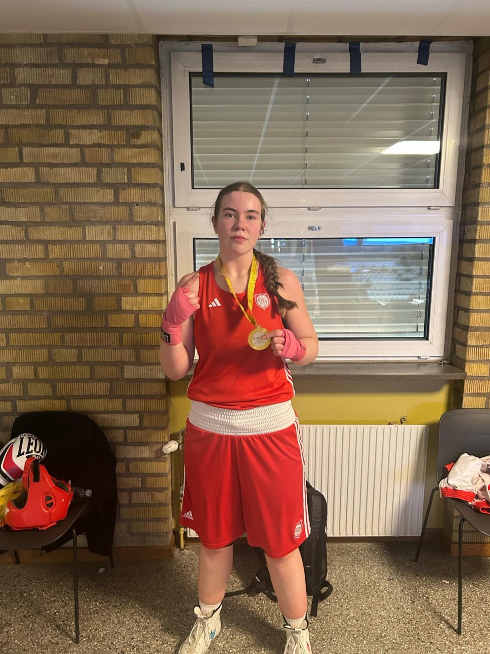 Valgerður sátt eftir sína fyrstu viðureign