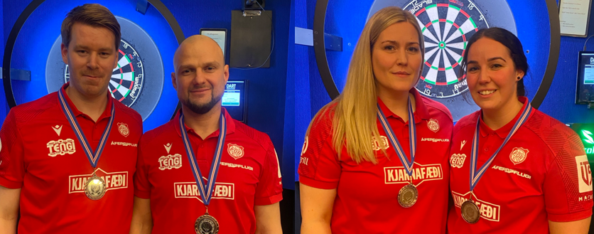 Valþór Atli & Dilyan Kolev 3.-4. sæti í karlaflokki
Ólöf Heiða & Kolbrún Gígja, 3.-4.sæti í kvennaf…