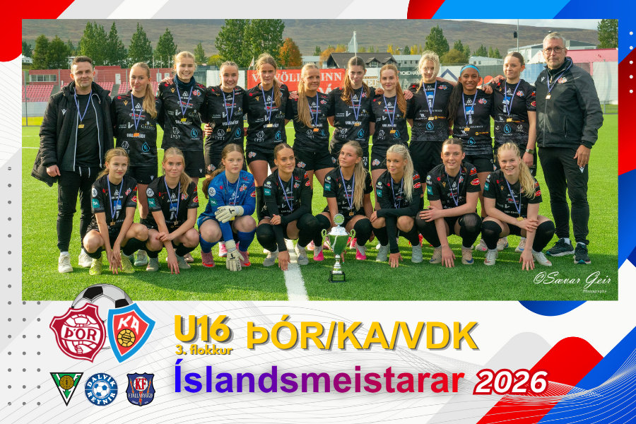 Íslandsmeistarar 3.flokks kvenna 2026

Aftari röð frá vinstri: Anton Orri Sigurbjörnsson þjálfari,&hellip;