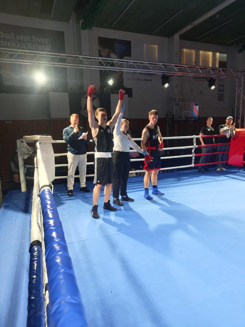 Jón Ólafur fagnar sigri