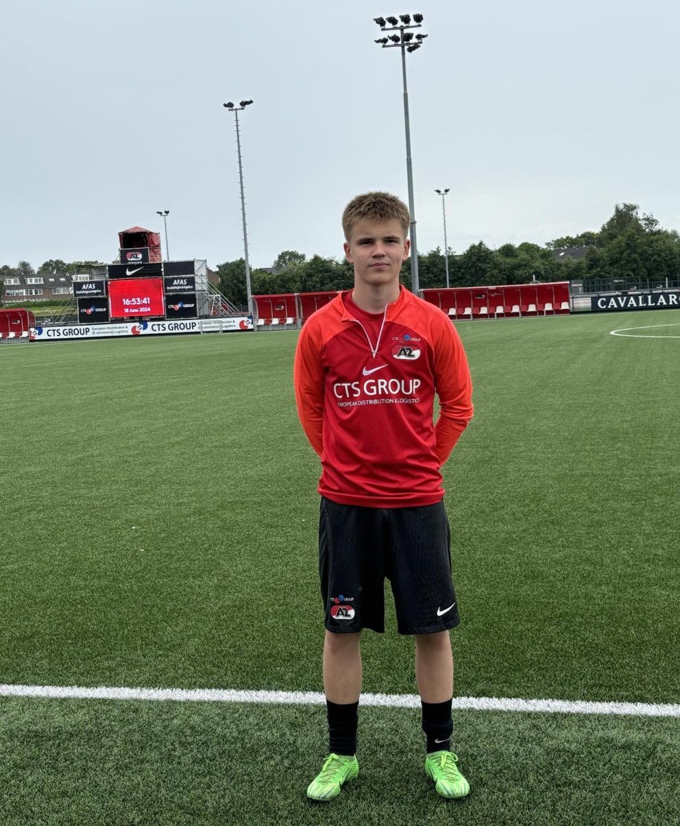 Sverrir Páll eftir æfingu í Hollandi.