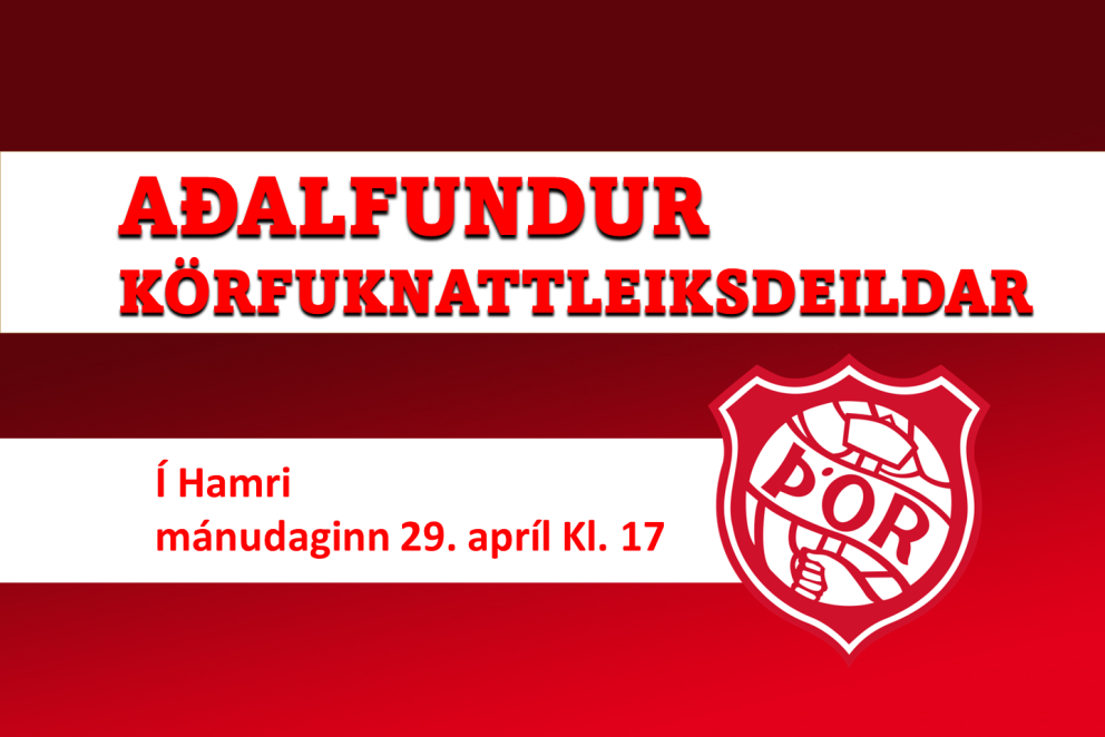 Körfubolti: Boðað til aðalfundar mánudaginn 29. apríl