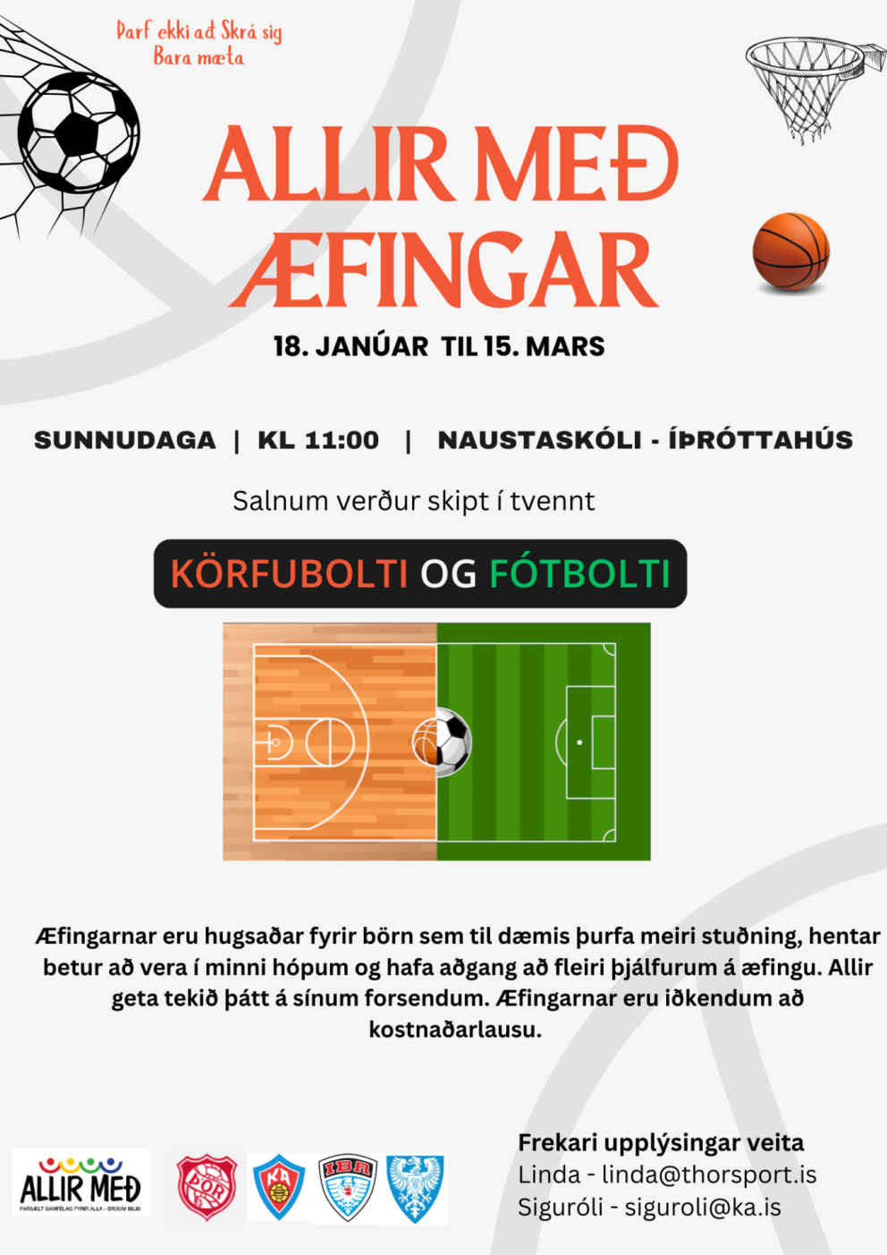 Allir með! - Æfingar að hefjast