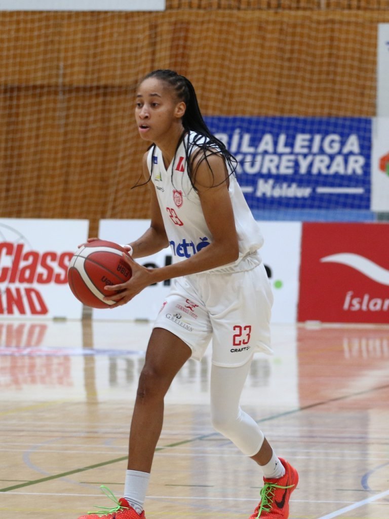 Amandine Toi var öflug í kvöld.
Mynd - Palli Jóh.