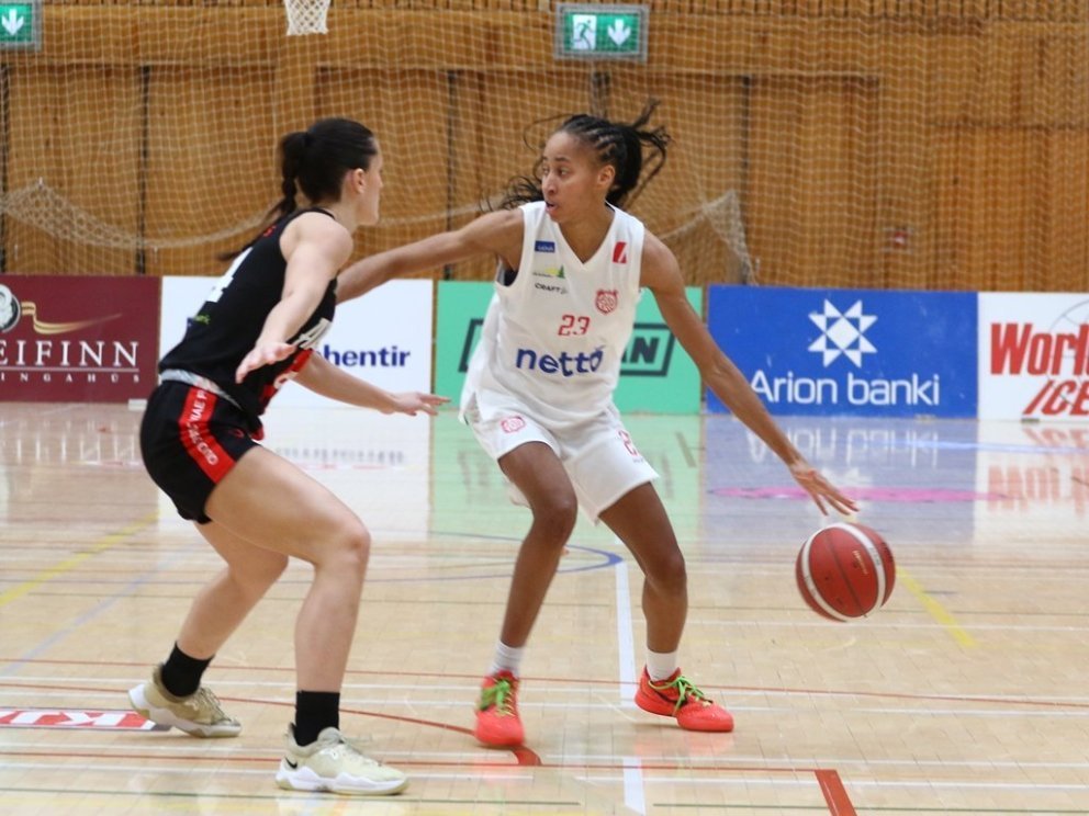 Amandine Toi var frábær í kvöld.
Mynd - Palli Jóh.