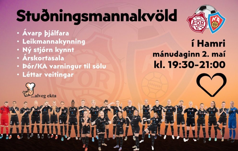 Stuðningsmannakvöld Þórs/KA í kvöld