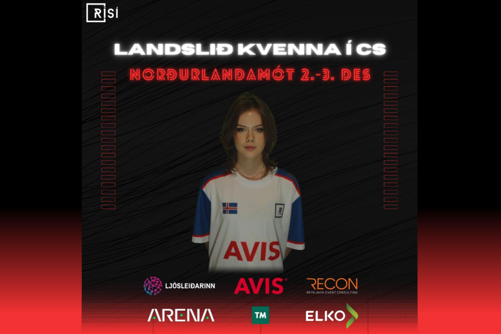 Árveig Lilja Bjarnadóttir, landsliðskona úr röðum Þórs, keppir á Norðurlandamótinu í Counterstrike 2…