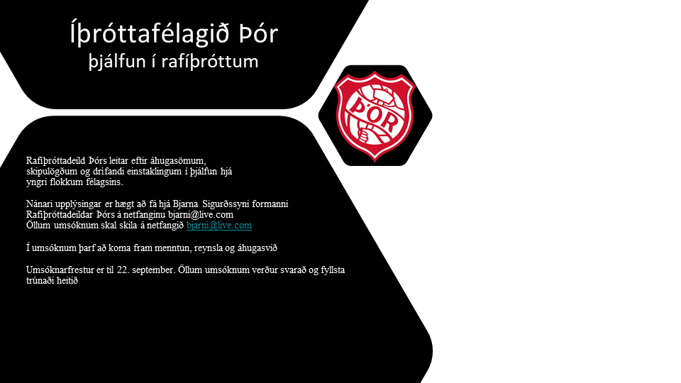 Rafíþróttadeild auglýsir eftir þjálfurum!