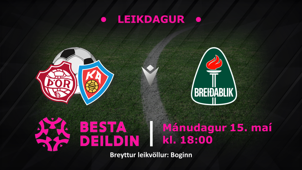 Leikur dagsins fer fram í Boganum.