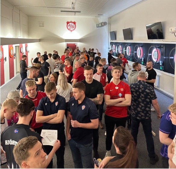 Alls tóku 76 þátt í Bombumóti Píludeildar Þórs í gærkvöld. Myndin er af Facebook-síðu deildarininar.