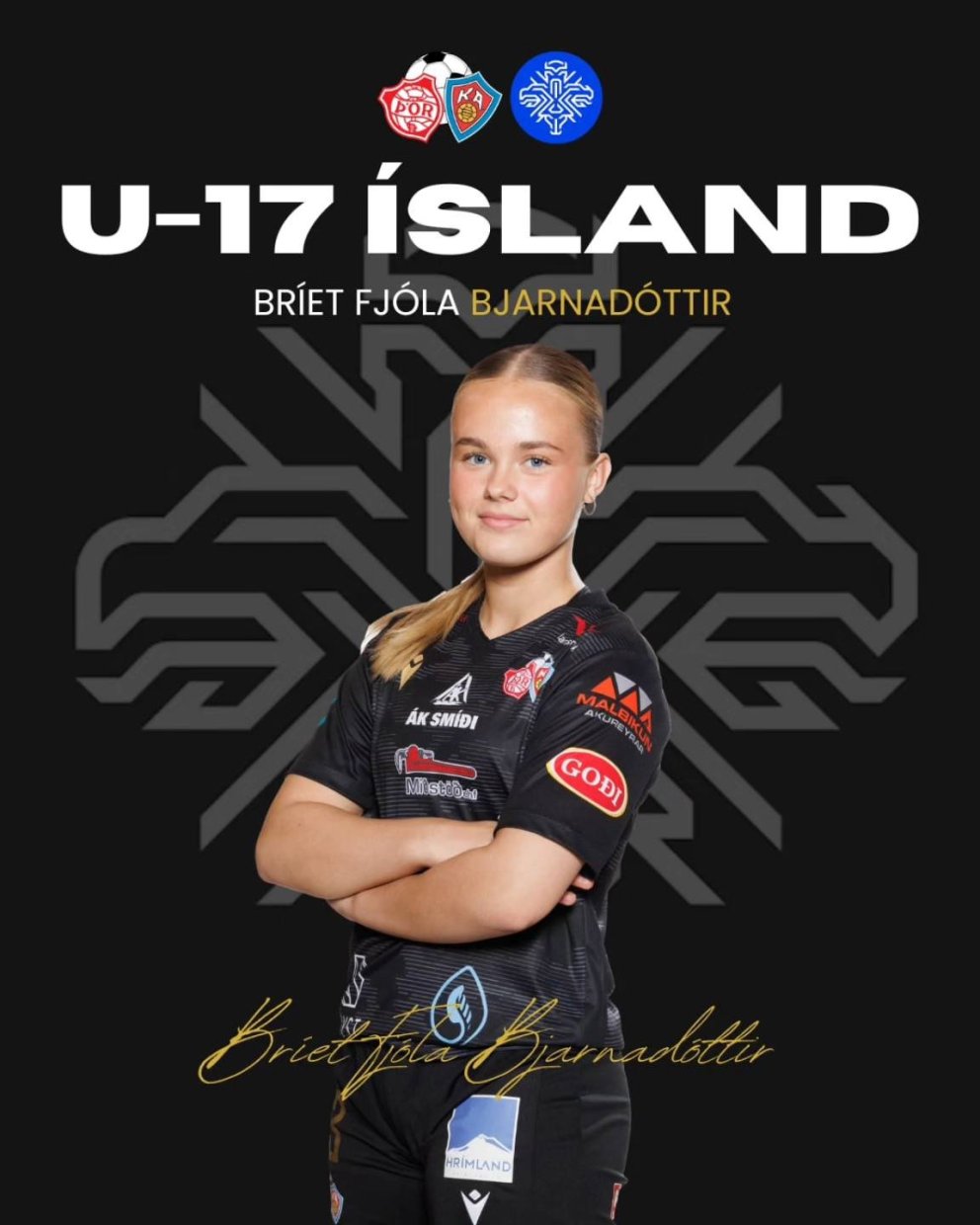 Bríet Fjóla með U17 til Portúgals