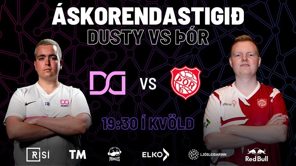 Aðalleikur kvöldsins, sýndur á Twitch-rás RÍSÍ og á Stöð 2 esport.