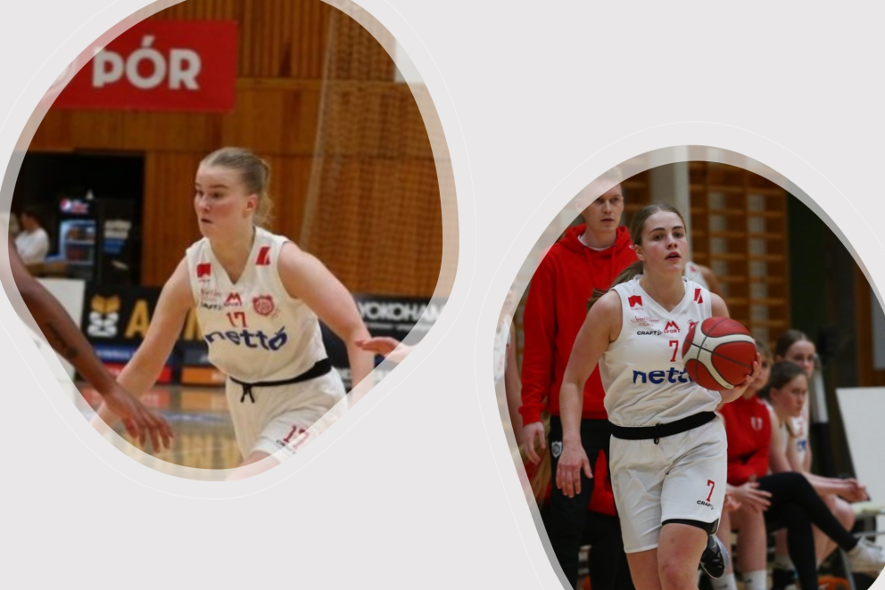 Marín Lind Ágústsdóttir og Eva Wium Elíasdóttir eru báðar í lokahópi U20 landsliðs Íslands í körfubo…