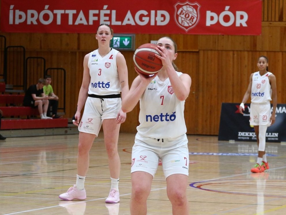 Eva öflug í kvöld.
Mynd - Palli Jóh.