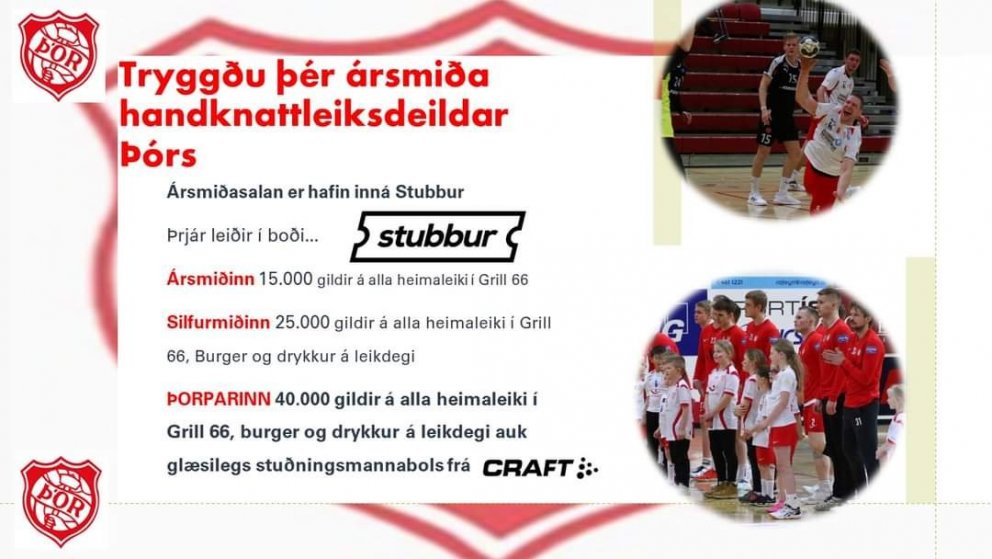 Ársmiðasalan er hafin í handboltanum