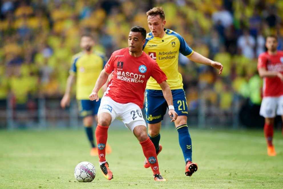 Marc í leik gegn Bröndby. Mynd: GettyImages