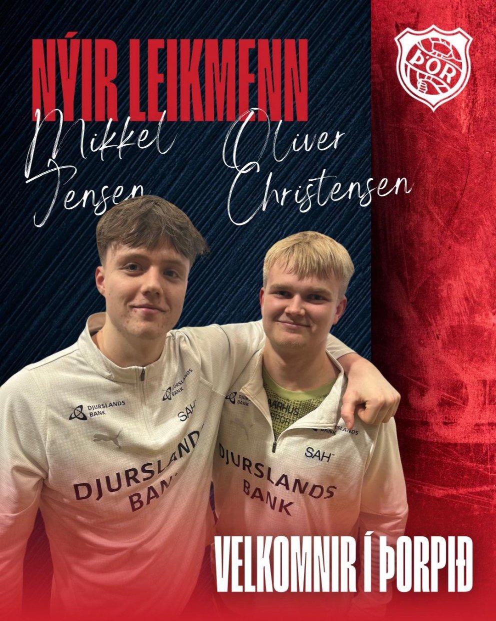 Mikkel Jensen og Oliver Christensen í Þór
