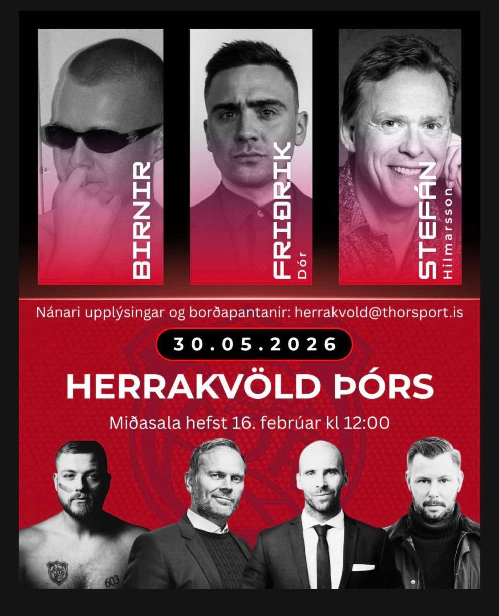 Opnað fyrir miðasölu á herrakvöld Þórs
