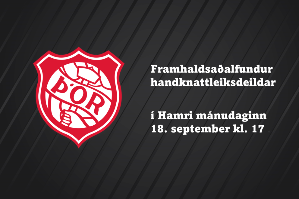 Framhaldsaðalfundur handknattleiksdeildar