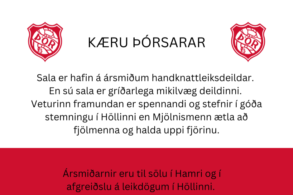 Ársmiðasalan handboltans hafin