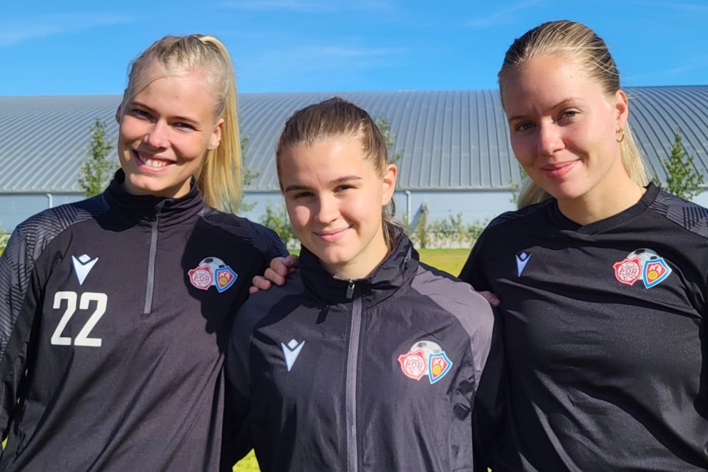 Hulda Ósk Jónsdóttir, Karen María Sigurgeirsdóttir og Margrét Árnadóttir.