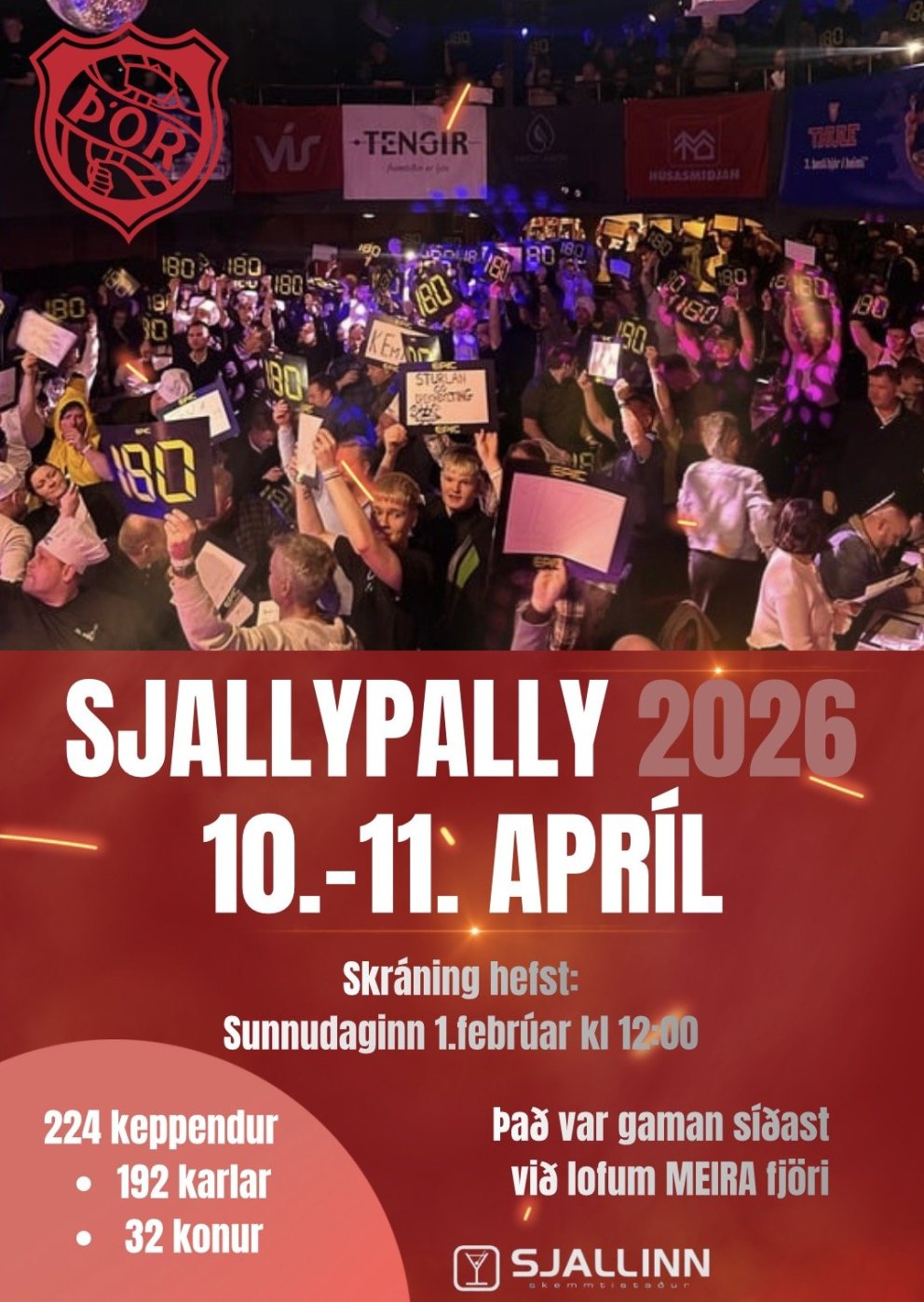 Pílukast: Akureyri Open 2026 - skráning hefst sunnudaginn 1.febrúar