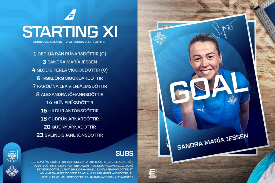 Sandra María á skotskónum í síðasta leik fyrir EM