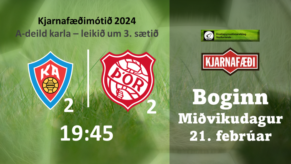 Knattspyrna: Þór2 og KA2 leika um 3. sætið í kvöld