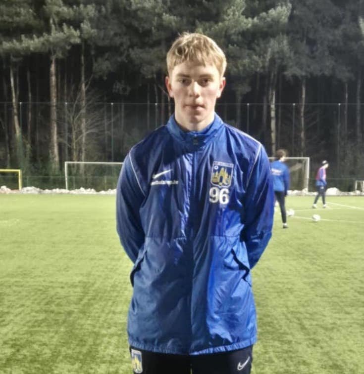 Einar eftir æfingu ytra.