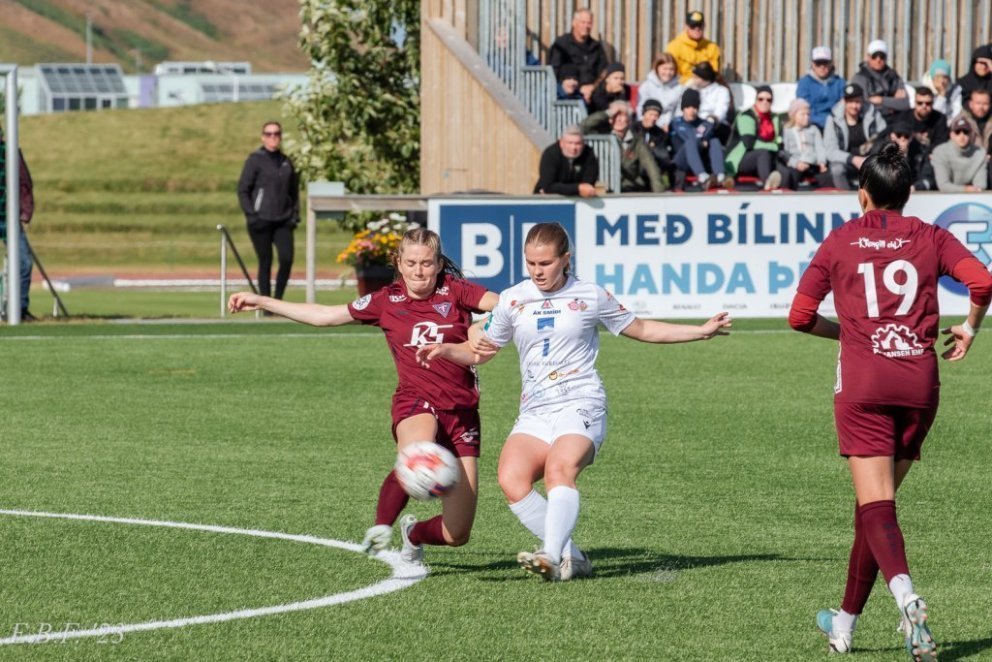 Karen María og liðsfélagar hennar í ÞórKA mæta Tindastól við toppaðstæður í Boganum í kvöld.
Mynd: …