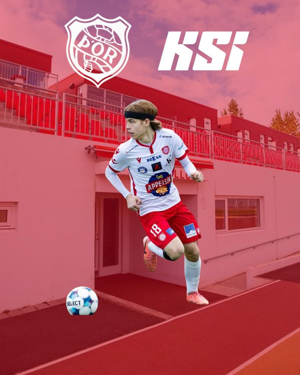 Kató æfir með U17