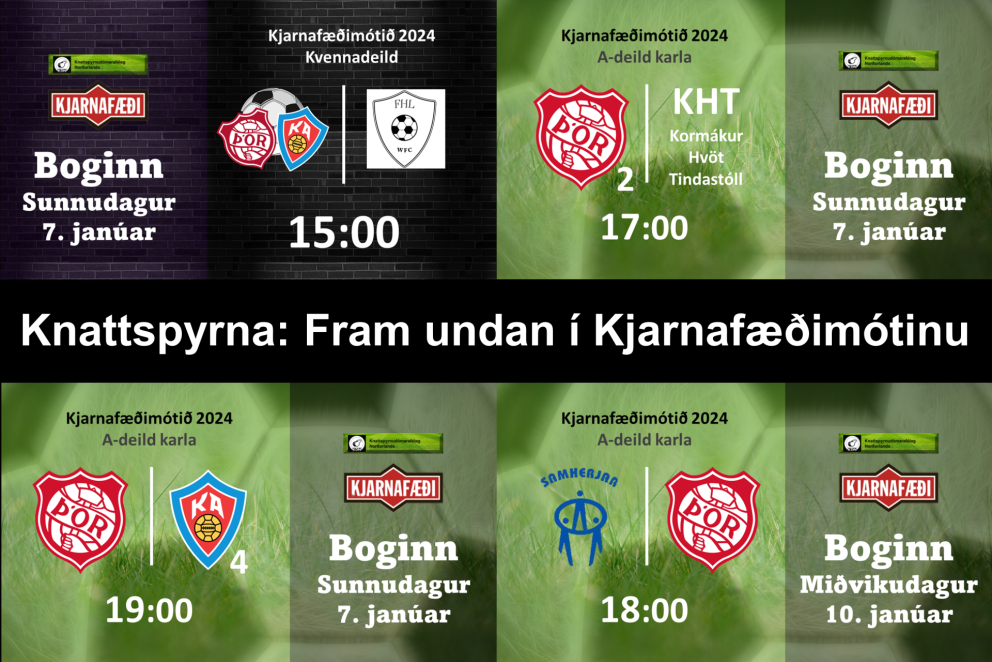 Knattspyrna: Fjórir leikir hjá Þór og Þór/KA næstu daga