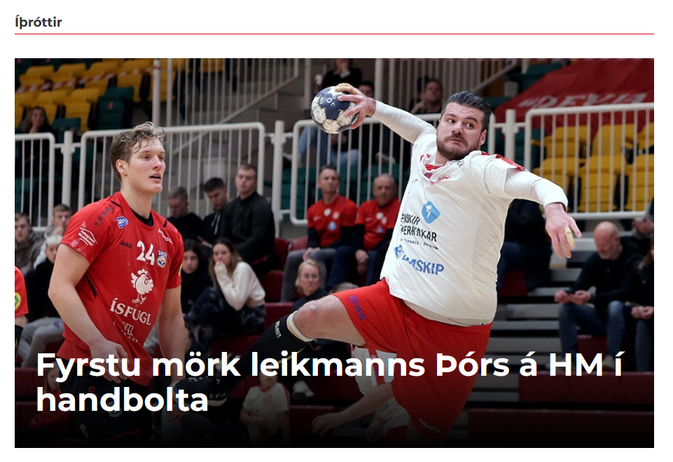 Skjáskot af fréttinni á akureyri.net.