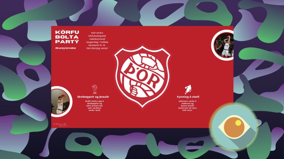 Körfuboltapartí á Akureyrarvöku á laugardag