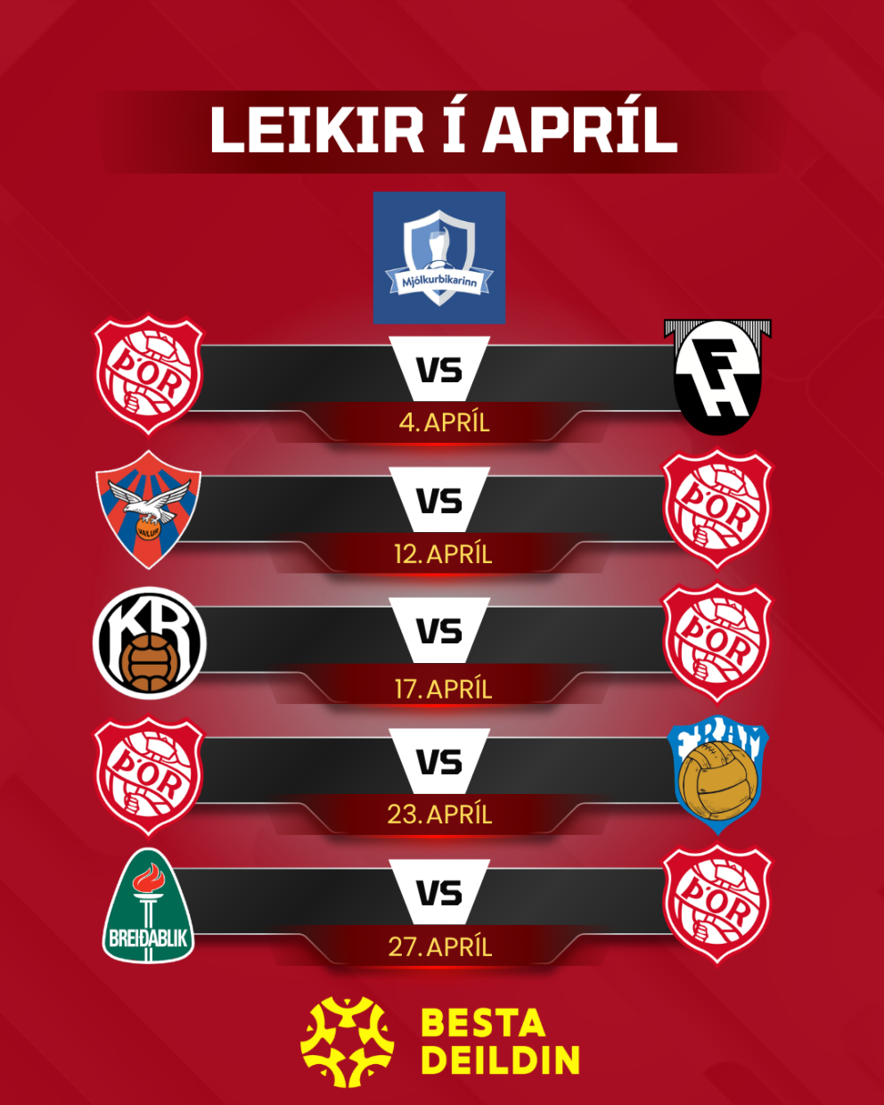 Fótboltasumarið hefst um páskana - Ársmiðasala í gangi