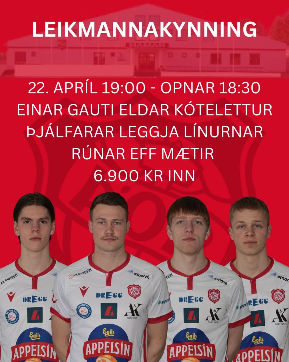 Leikmannakynning og kótilettur í Hamri