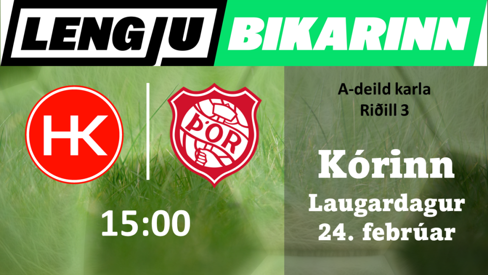 Knattspyrna: Þórsarar mæta HK í Kórnum í dag