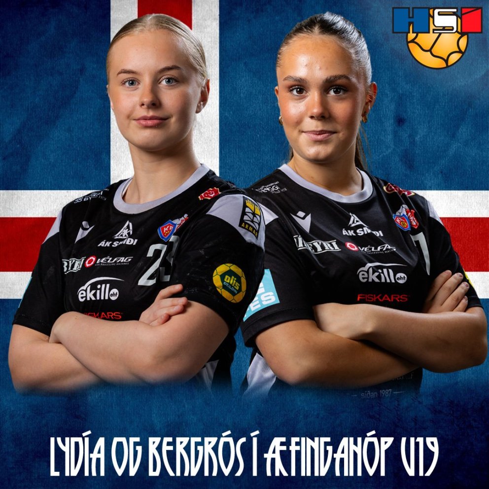 Bergrós og Lydía æfa með U19
