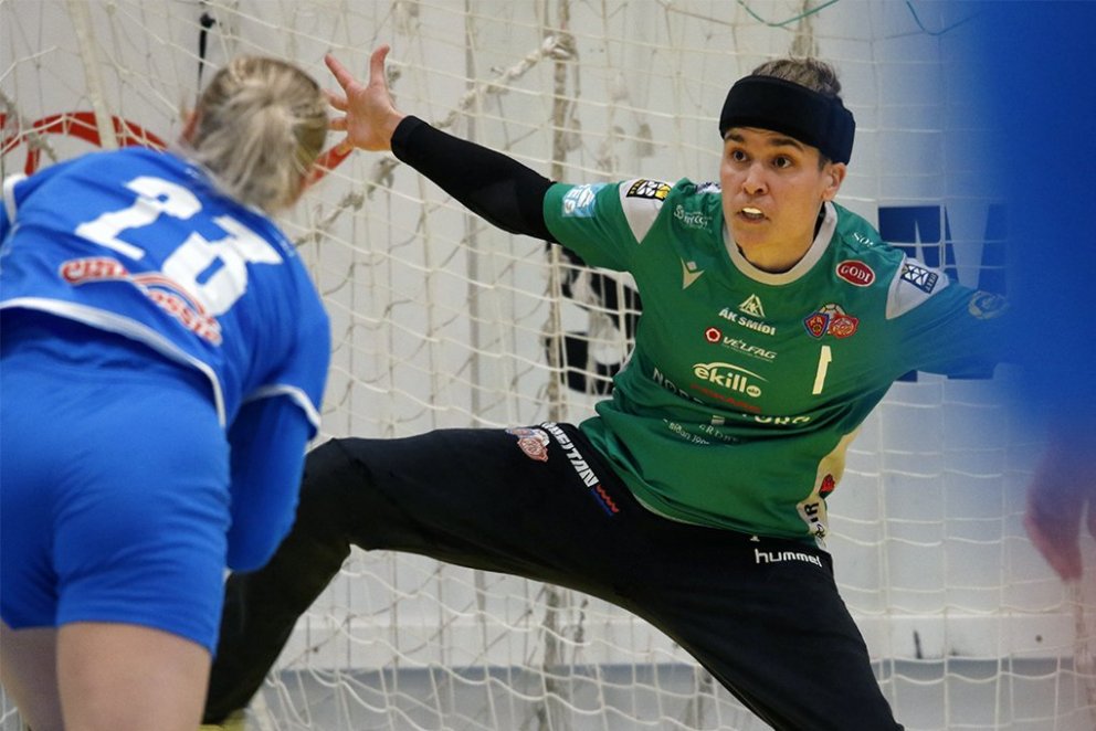 Matea Lonac átti stórleik í markinu hjá KA/Þór í dag. Mynd: Skapti Hallgrímsson - Akureyri.net.