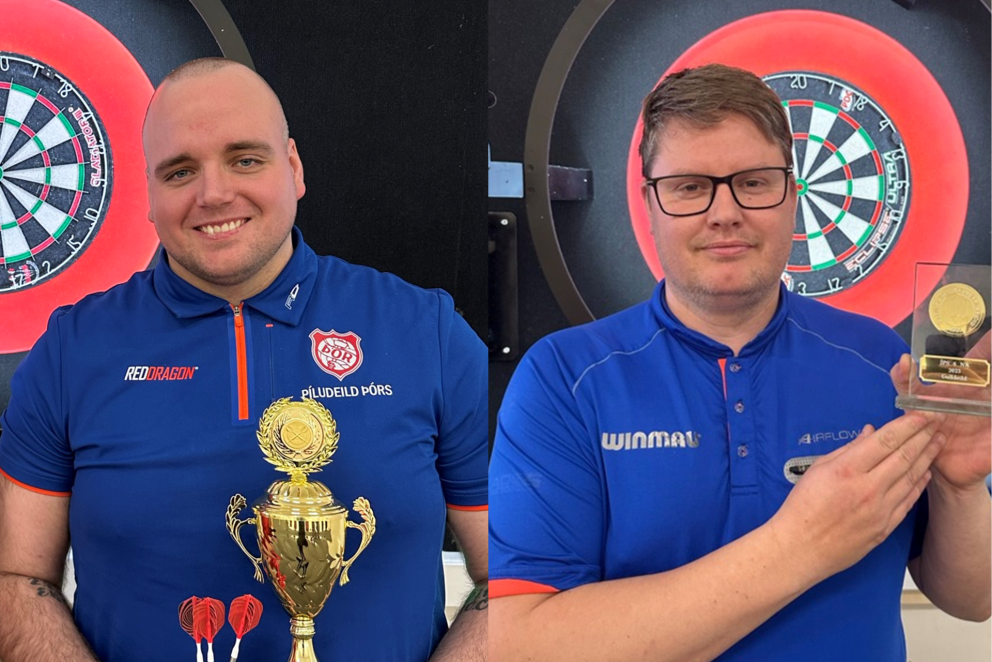 Óskar Jónasson og Viðar Valdimarsson. Myndir: Píludeild Þórs.