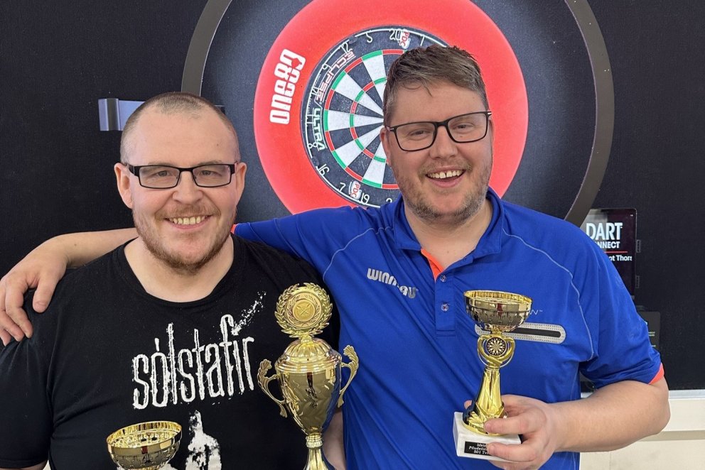 Sverrir Freyr Jónsson og Viðar Valdimarsosn. Mynd: Píludeild Þórs.