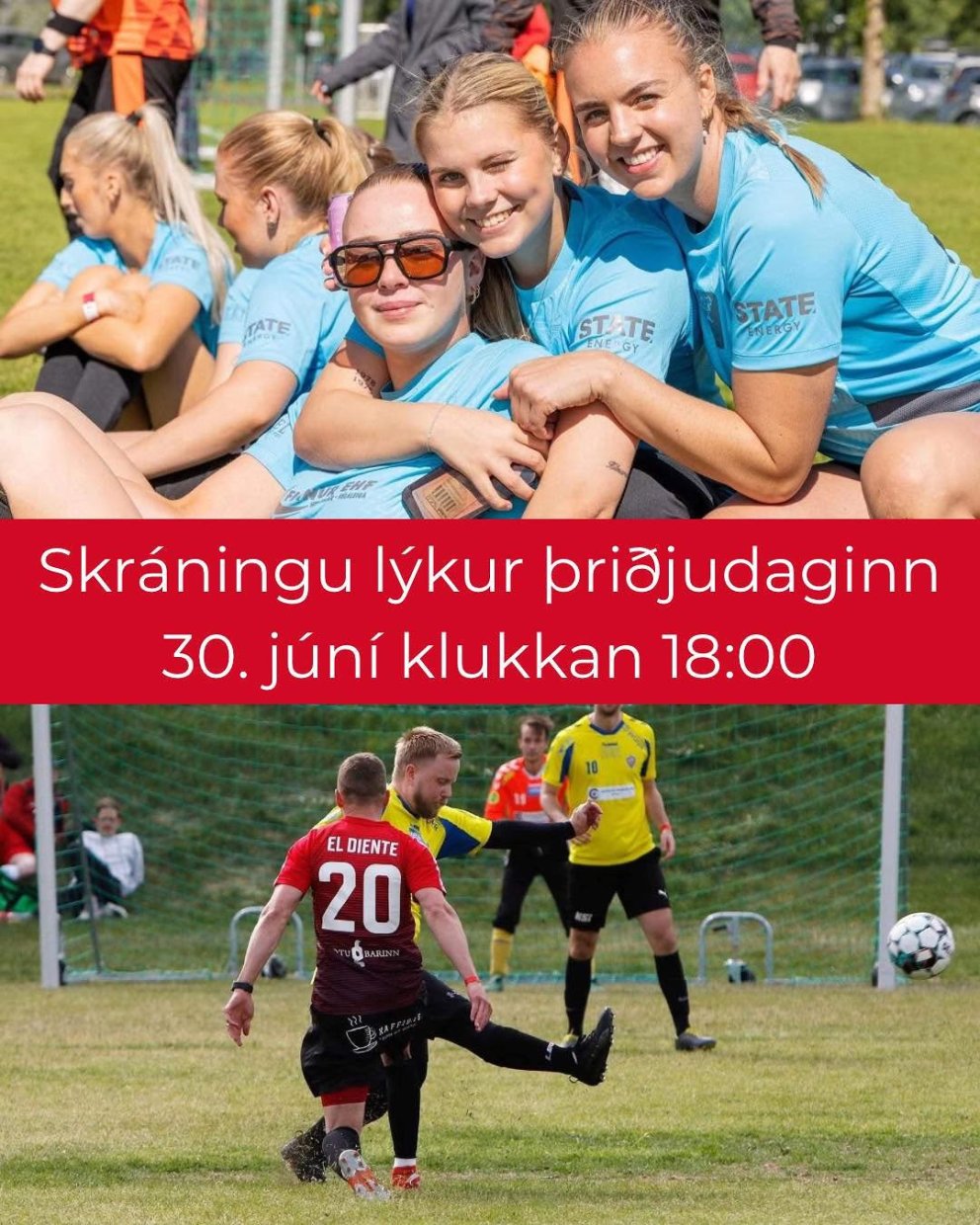 Skráning á Pollamót lokar í dag