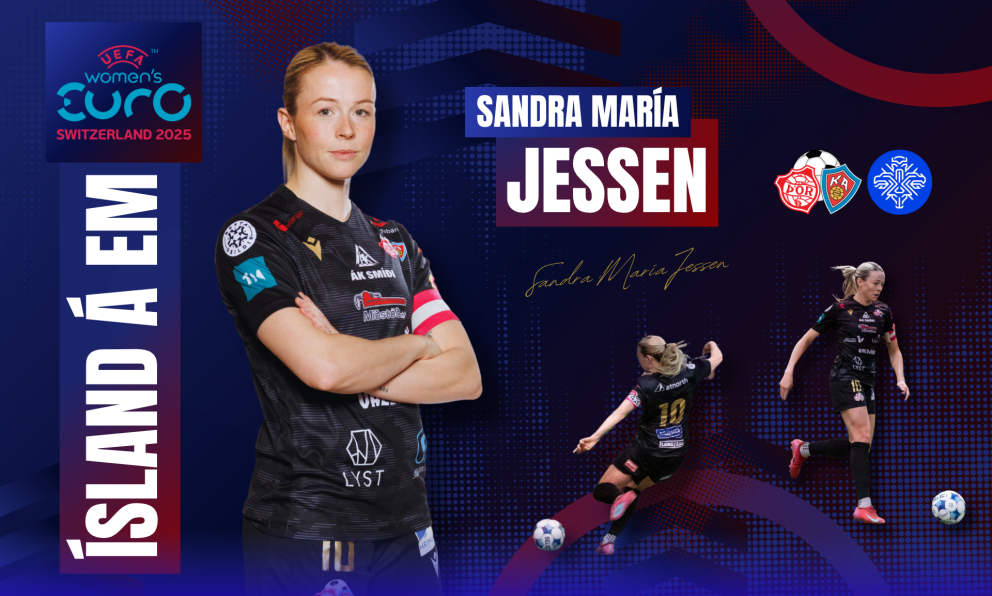 Sandra María með Íslandi á EM